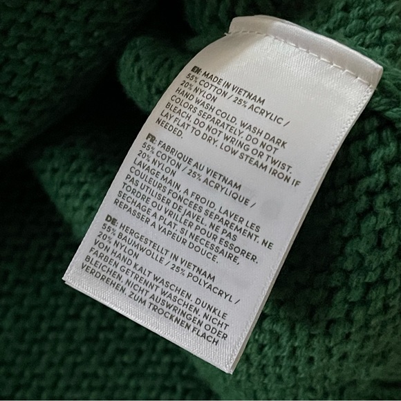 ❌SOLD❌Lands' End Women's Lofty Birdseye Fair Isle Cardigan Sweater Size Large - Picture 8 of 8